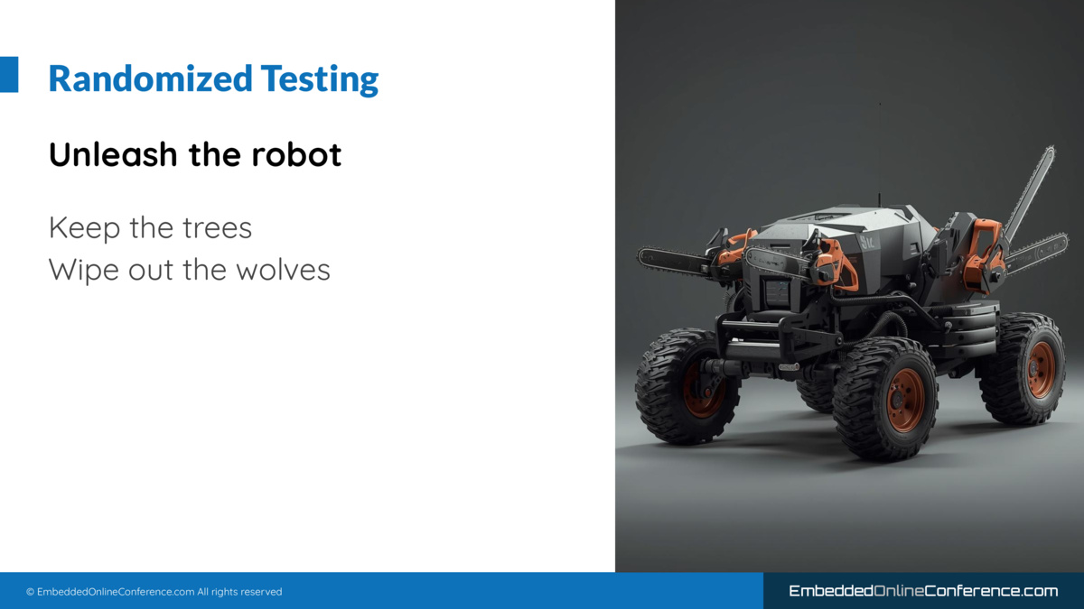 Randomized testing: keep the trees, wipe out the wolves